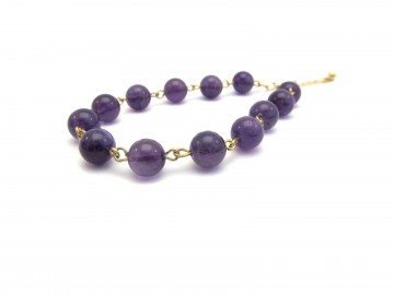 Edelsteen armband amethist