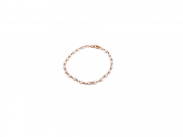 Edelsteen armband witte chalcedoon