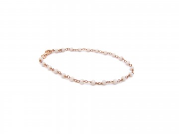 Edelsteen armband witte chalcedoon