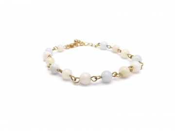 Edelsteen armband morganite goud4