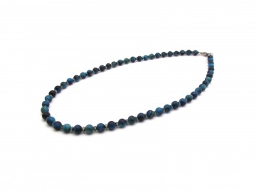 Edelsteen ketting blauwe tijgeroog