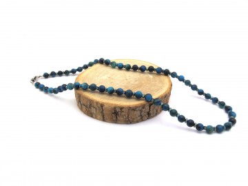 Edelsteen ketting blauwe tijgeroog