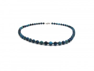 Edelsteen ketting blauwe tijgeroog