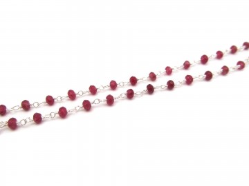 Edelsteen ketting jade ruby zilver1