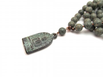 Edelsteen ketting phyolite thaise boeddha8