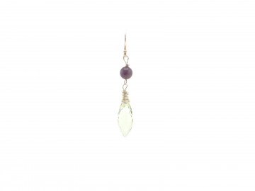 Edelsteen oorbellen amethist