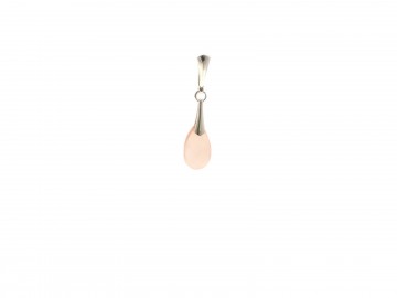 Edelsteen rose onyx oorbellen