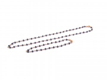 Edelsteen set blauwe iolite rose