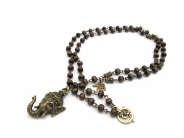 Ketting ganesha brons