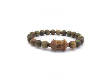 Groene sandelwood mantra armband1