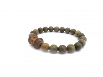 Groene sandelwood mantra armband2