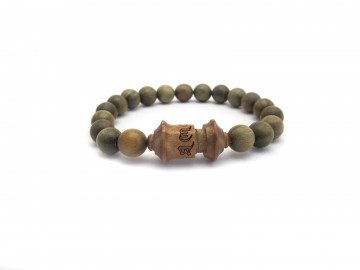 Groene sandelwood mantra armband4