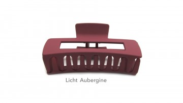Grote haarklemmen  licht aubergine