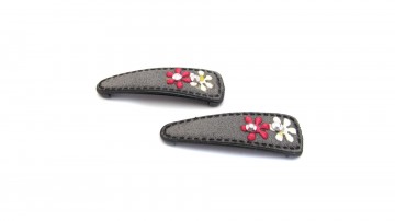 Haar accessoires suede grijs