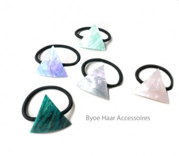 Haar elastiek marmer driehoek overal