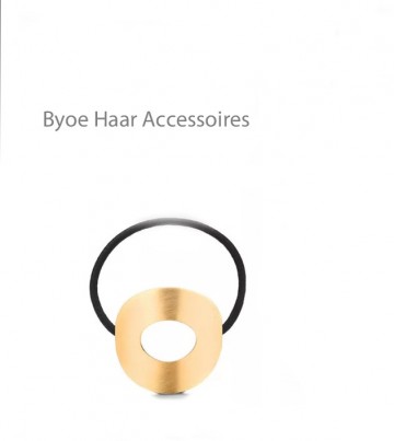 Haar elastiek strak design goud rond