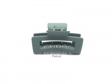 Haar klem medium mat licht petrol