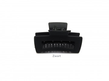 Haar klem medium mat zwart