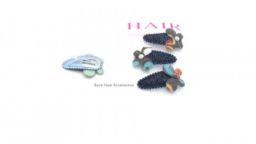 Haar speldje jeansblue blauw3a