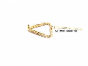 Haarspeld gevlochten driehoek