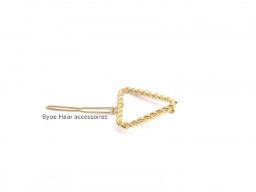 Haarspeld gevlochten driehoek