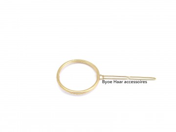Haarspeld gladde ring goud