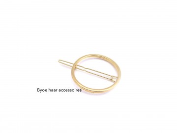 Haarspeld gladde ring goud