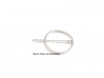 Haarspeld gladde ring zilver