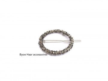 Haarspeld glitter zwart