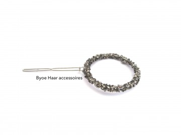 Haarspeld glitter zwart