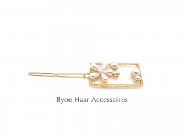 Bruids Haarspeld goud parels