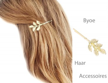 Haarspeld met een blaadje