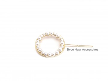 Haarspeld parel goud