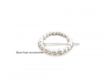 Haarspeld parels zilver