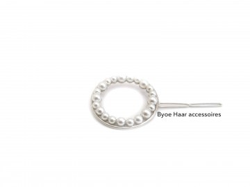 Haarspeld parels zilver
