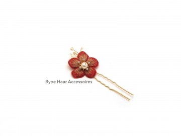 Haarspeld red flower