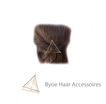 Haarspeld triangel goud