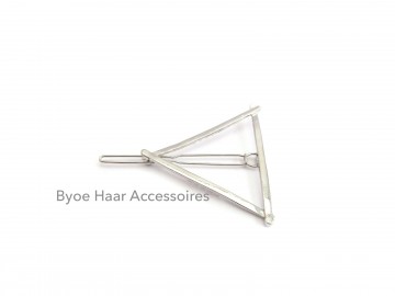 Haarspeld zilver triangel