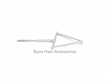 Haarspeld zilver triangel