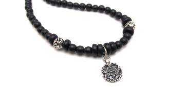 Heren ketting blackstar amulet