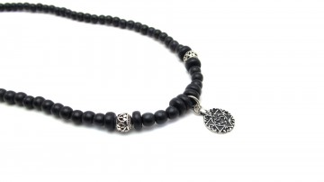 Heren ketting blackstar amulet