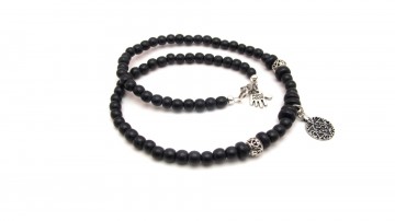 Heren ketting blackstar amulet