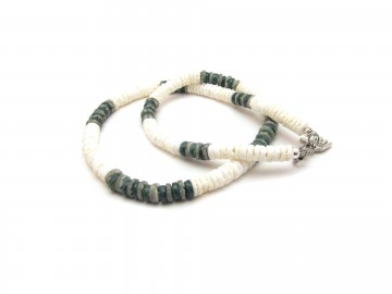 Heren ketting green shell