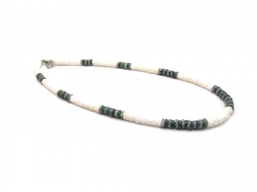 Heren ketting green shell