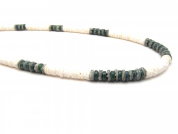 Heren ketting green shell