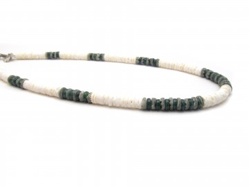 Heren ketting green shell