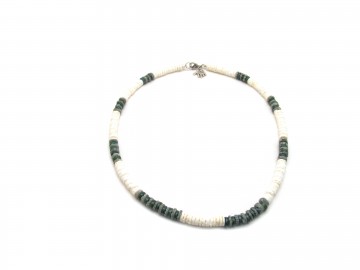 Heren ketting green shell