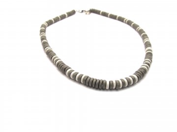 Heren ketting grey metalic