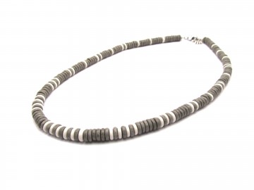 Heren ketting grey metalic