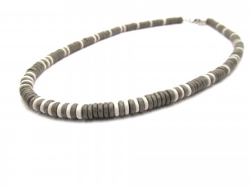 Heren ketting grey metalic